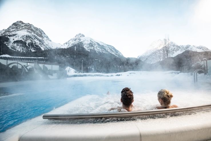 Scuol spa in winter